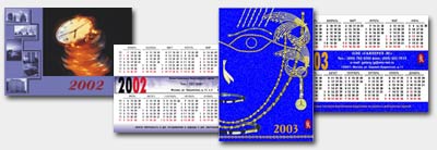 Различные варианты карманных календарей